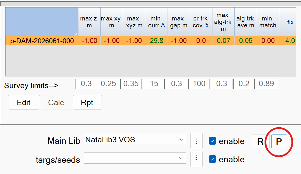 Process Predicted Pols P button